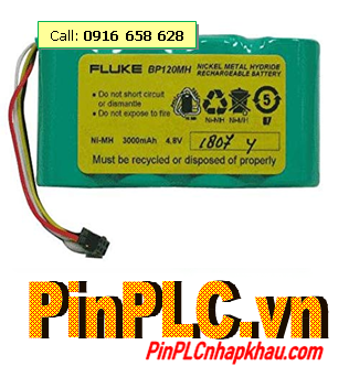Pin Fluke BP120MH (4.8v3000MaH); NiMh 4.8v 3000mAh Battery Pack 